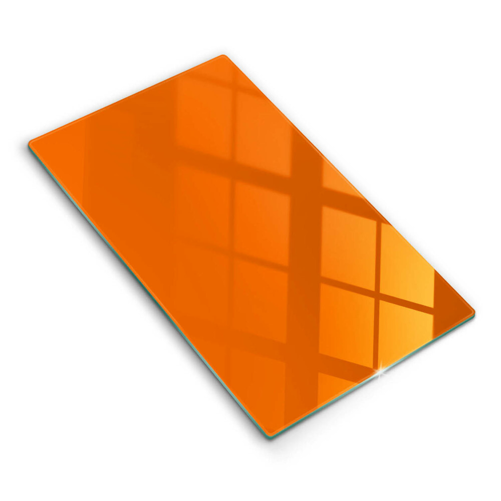 Skleněná deska do kuchyně Oranžová barva