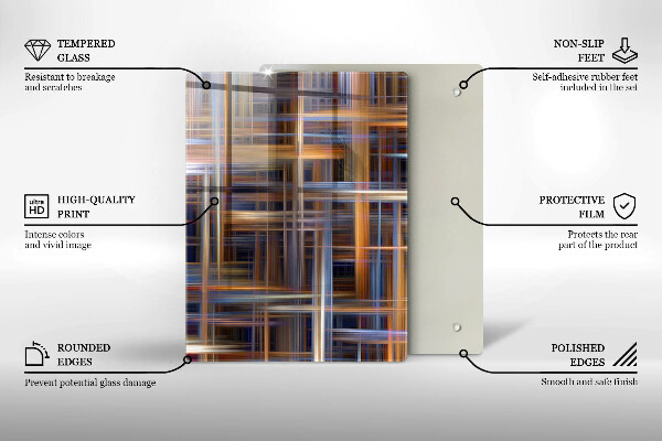 Skleněná deska do kuchyně Žlutá