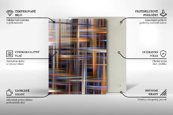 Skleněná deska do kuchyně Žlutá