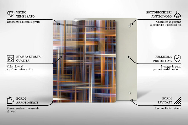 Skleněná deska do kuchyně Žlutá