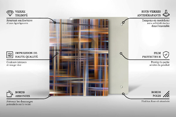 Skleněná deska do kuchyně Žlutá