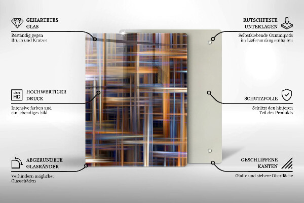 Skleněná deska do kuchyně Žlutá