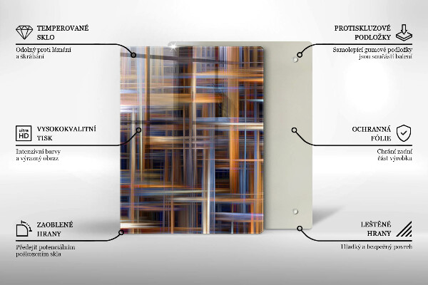 Skleněná deska do kuchyně Žlutá