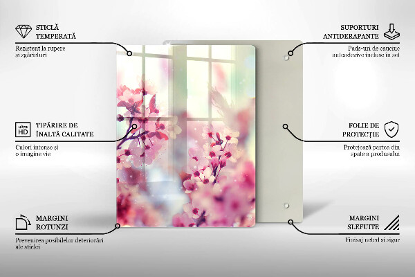 Skleněná deska do kuchyně Deska z tmavého dřeva