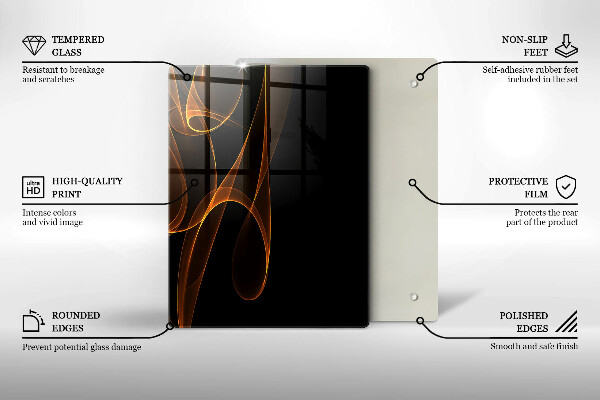 Skleněná krájecí deska Zelená zelenina