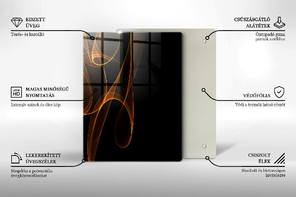 Skleněná krájecí deska Zelená zelenina