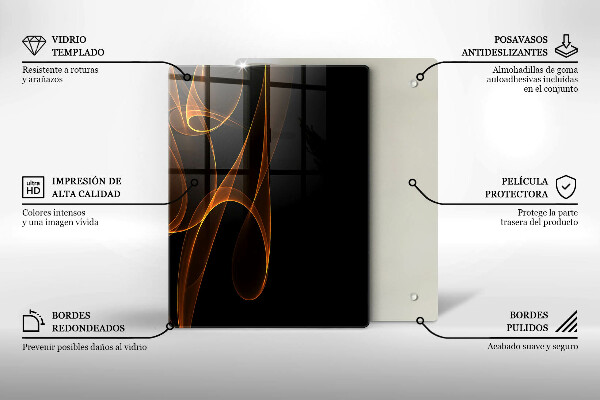 Skleněná krájecí deska Zelená zelenina