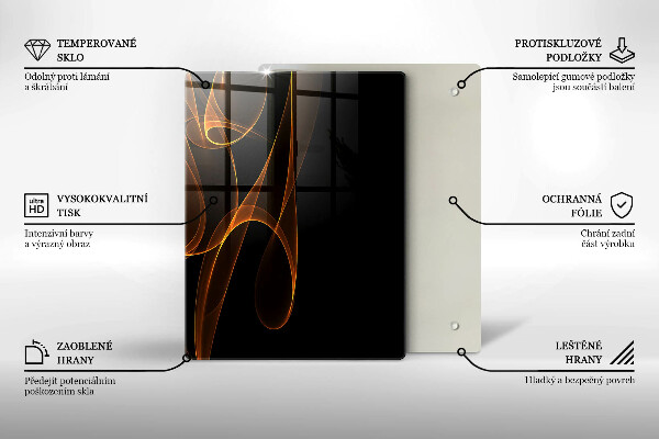 Skleněná krájecí deska Zelená zelenina