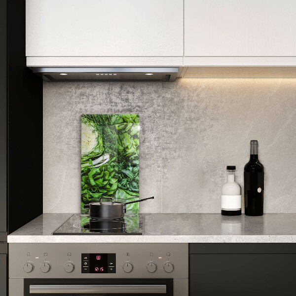 Skleněná krájecí deska Zelená zelenina