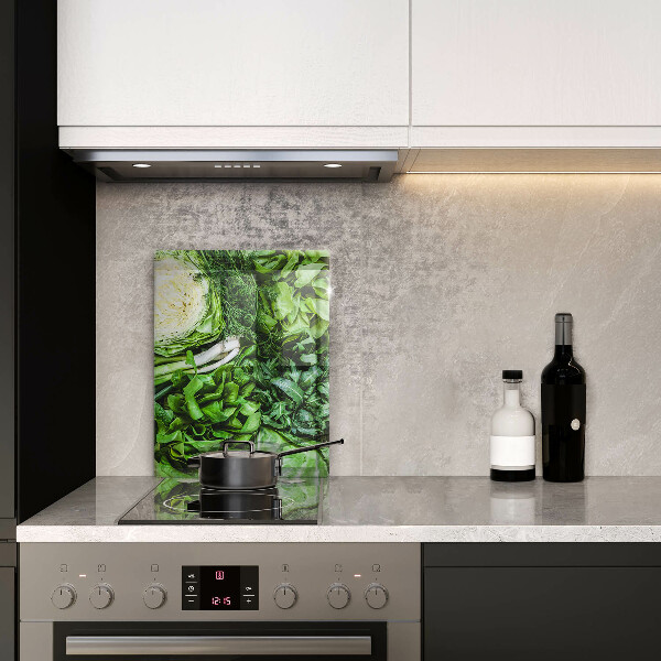 Skleněná krájecí deska Zelená zelenina