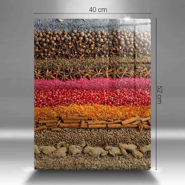 Skleněná krájecí deska Barevné koření