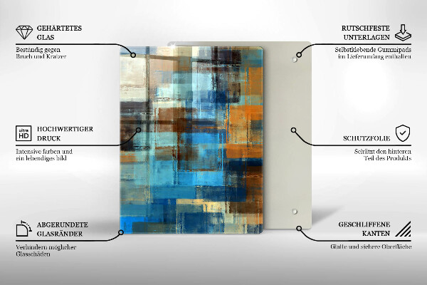 Skleněná krájecí deska Barevné koření