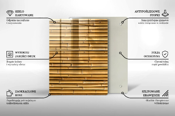Skleněná deska do kuchyně Kovové tvary