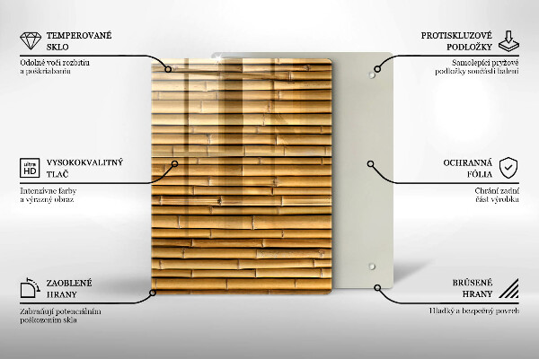 Skleněná deska do kuchyně Kovové tvary