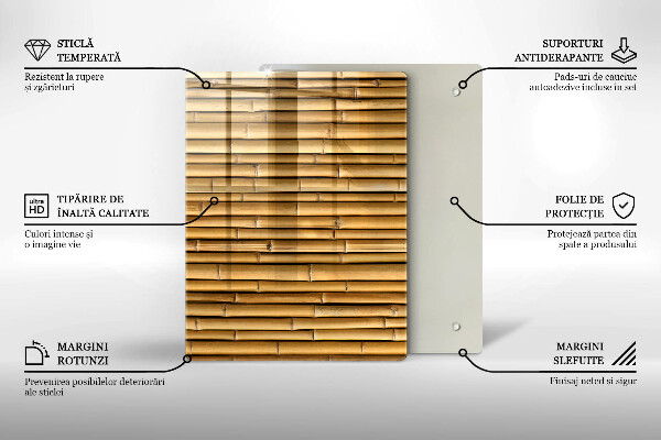 Skleněná deska do kuchyně Kovové tvary
