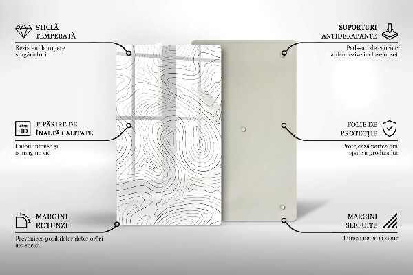 Skleněná deska do kuchyně Abstraktní tvary