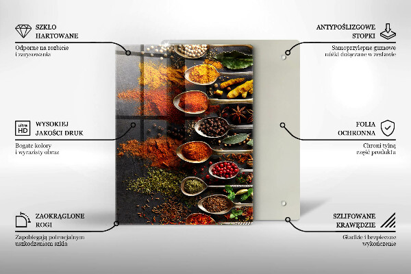 Skleněná deska do kuchyně Malované boho listy