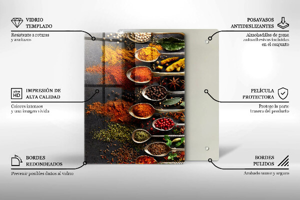 Skleněná deska do kuchyně Malované boho listy