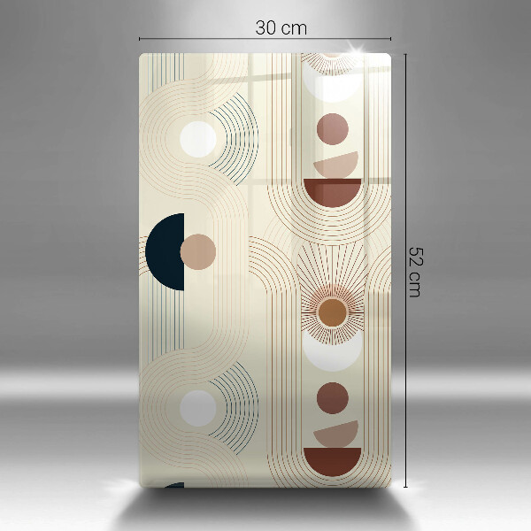 Skleněná deska do kuchyně Boho geometrické tvary