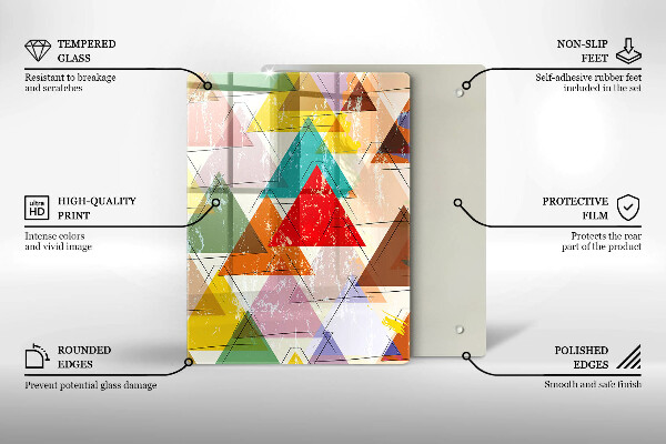 Skleněná krájecí deska Barevné nebe