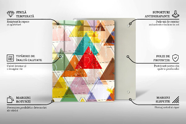 Skleněná krájecí deska Barevné nebe