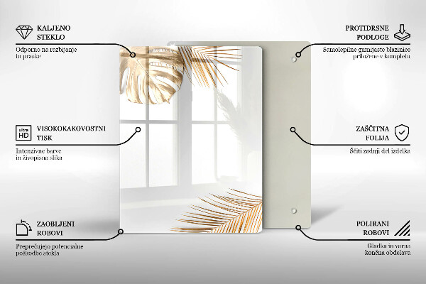 Skleněná krájecí deska Lehká kamenina