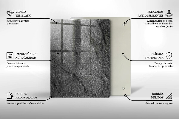 Skleněná krájecí deska Vlny mořské vody