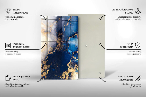 Skleněná deska do kuchyně Elegantní pozadí a zlato