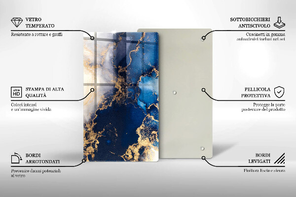 Skleněná deska do kuchyně Elegantní pozadí a zlato