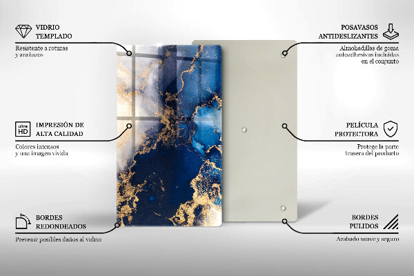 Skleněná deska do kuchyně Elegantní pozadí a zlato