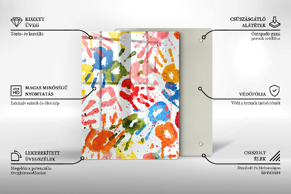 Skleněná deska do kuchyně Elegantní pozadí a zlato