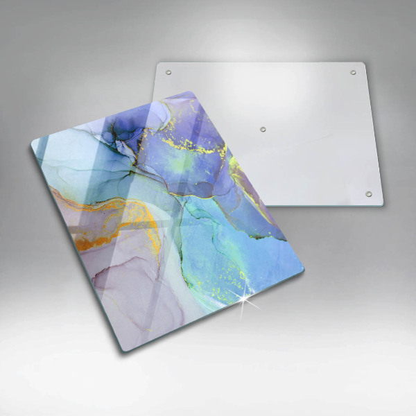 Skleněná krájecí deska Prasklý zlatý kámen