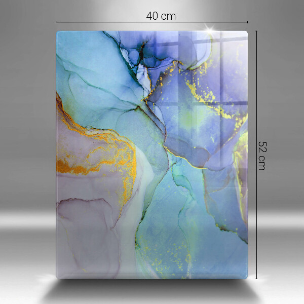 Skleněná krájecí deska Prasklý zlatý kámen