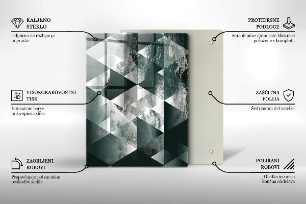 Skleněná krájecí deska Prasklý zlatý kámen