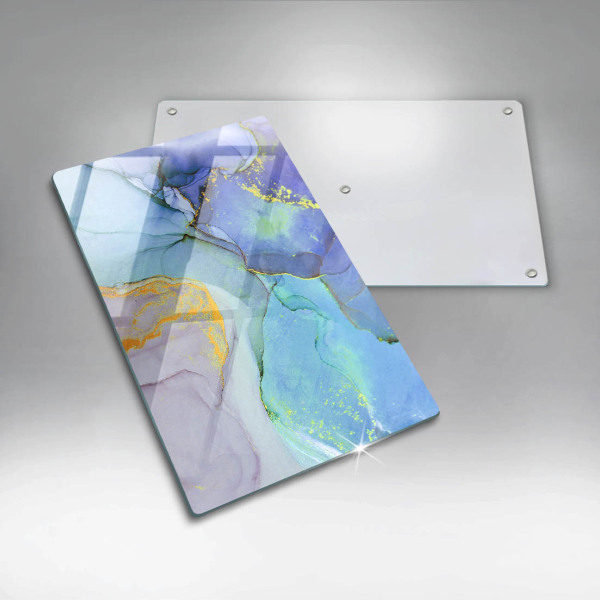 Skleněná krájecí deska Prasklý zlatý kámen