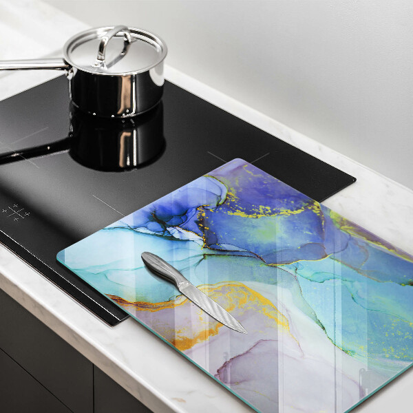 Skleněná krájecí deska Prasklý zlatý kámen