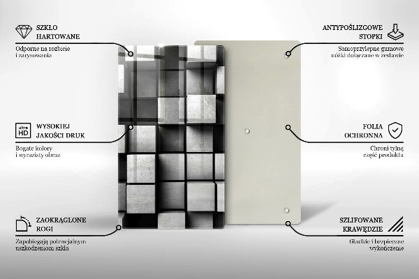 Skleněná krájecí deska 3d geometrie pozadí