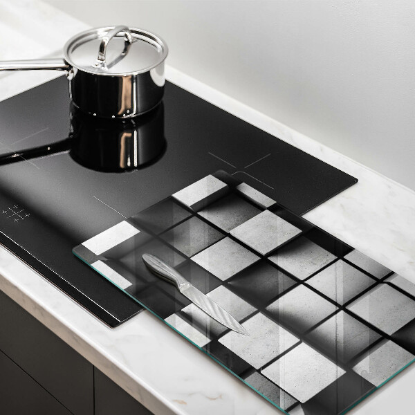 Skleněná krájecí deska 3d geometrie pozadí