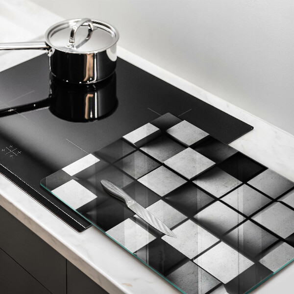 Skleněná krájecí deska 3d geometrie pozadí