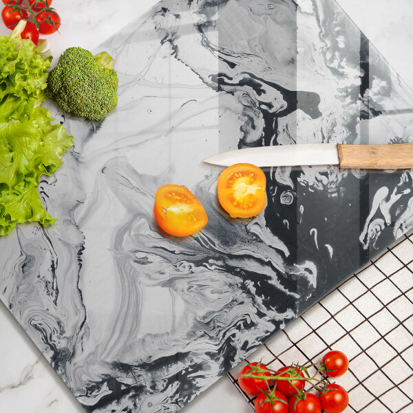 Skleněná deska do kuchyně Inkoustová abstrakce