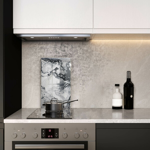 Skleněná deska do kuchyně Inkoustová abstrakce