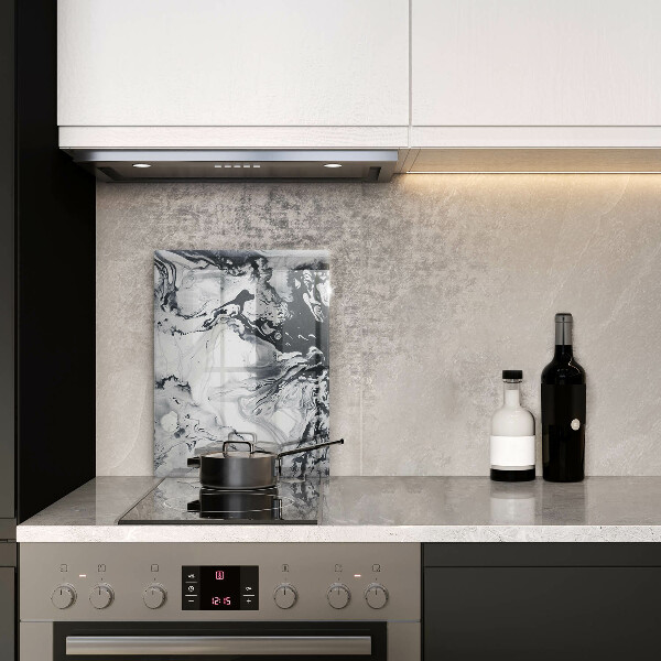 Skleněná deska do kuchyně Inkoustová abstrakce