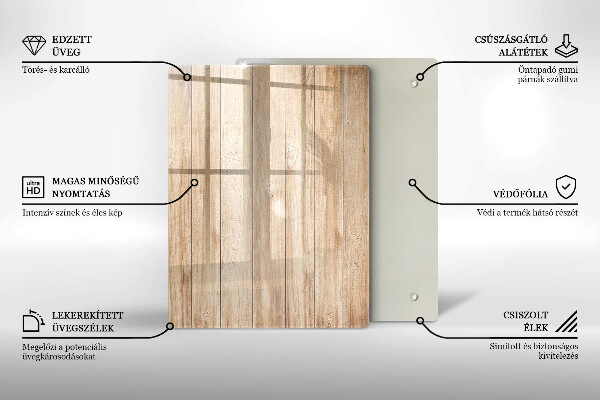 Skleněná krájecí deska Dekorativní kamenina