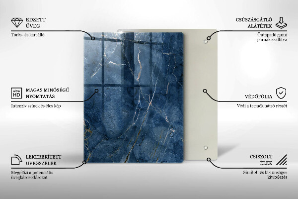 Skleněná krájecí deska Dekorativní kamenina