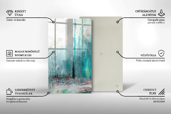 Skleněná deska do kuchyně Malování abstrakce pozadí