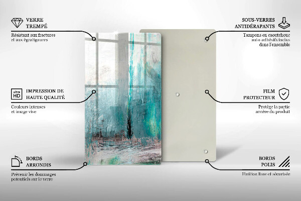 Skleněná deska do kuchyně Malování abstrakce pozadí