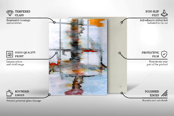 Skleněná deska do kuchyně Malování abstrakce pozadí