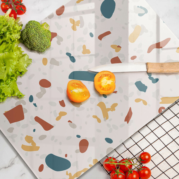 Skleněná krájecí deska Dekorativní kamenina