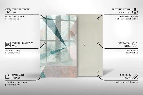 Skleněná deska do kuchyně Ostrá abstrakce