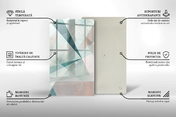 Skleněná deska do kuchyně Ostrá abstrakce